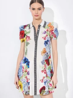 Best - Claire Mini Dress - Garden Brunch Off White Mini Dresses | Dresses