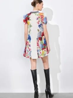 Best - Claire Mini Dress - Garden Brunch Off White Mini Dresses | Dresses