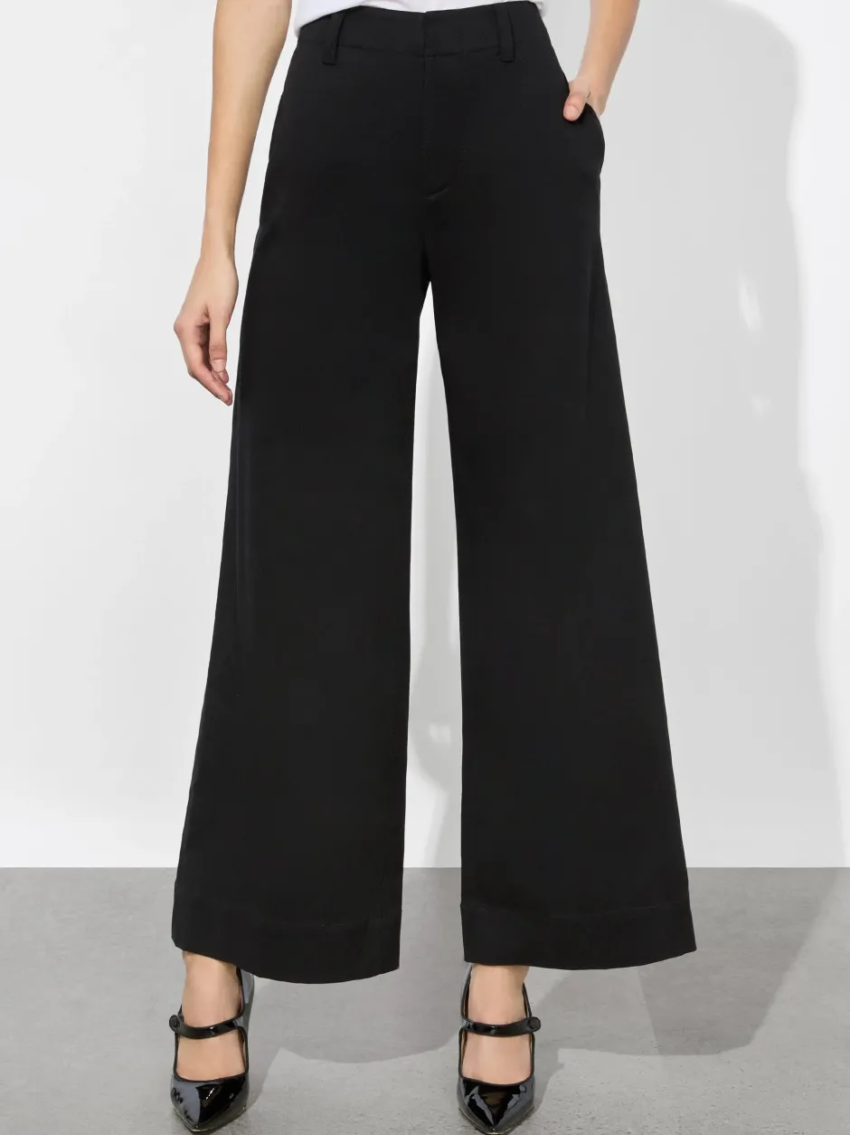 New - Dan Cropped Chino Pant - Black Pants