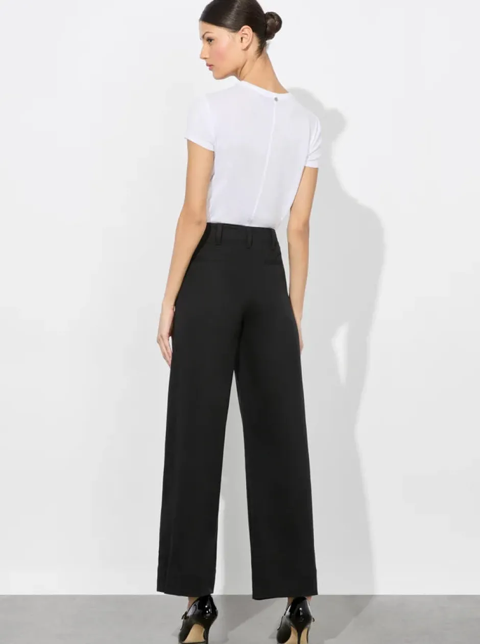 New - Dan Cropped Chino Pant - Black Pants