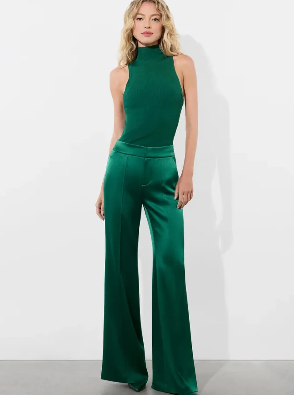 New - Dylan High Rise Wide Leg Pant - Forest Green Pants