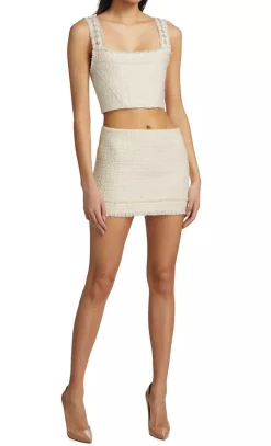Hot - Ecenia Mini Skirt - Off White Mini Skirts
