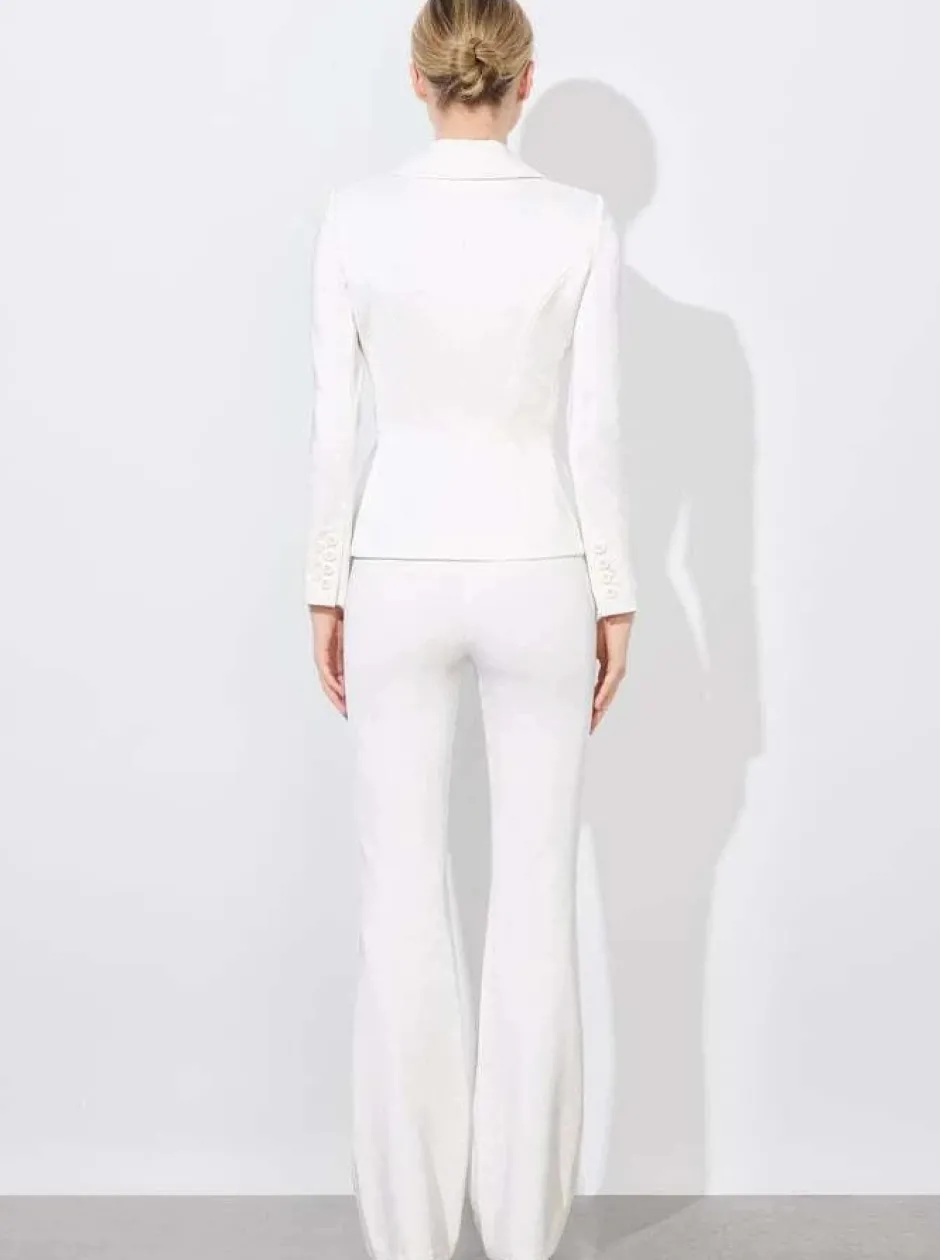 Clearance - Iana Sculpted Blazer - Off White Blazers
