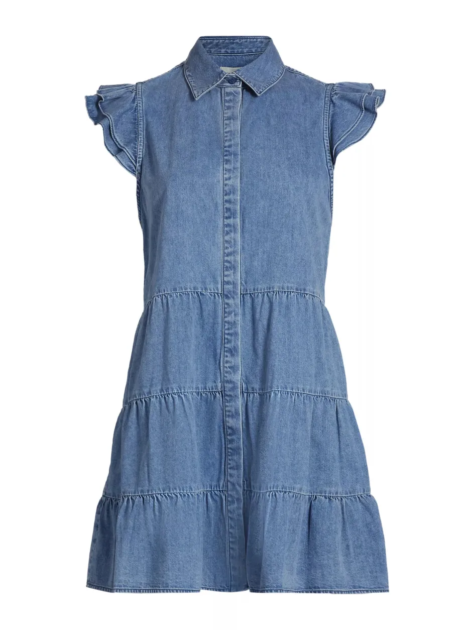Outlet - Jem Denim Mini Dress - Light Chambray Mini Dresses | Dresses