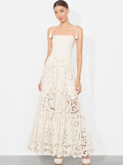 Sale - Marna Tiered Maxi Dress - Off White Long Dresses | Dresses