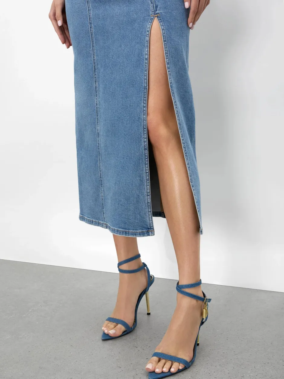 New - Nakisha Midi Dress - Aubrey Blue Midi | Midi Dresses