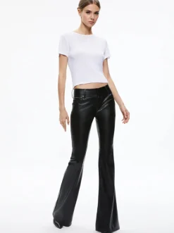 Best - Stacey Vegan Leather Pants - Black Flare | Pants