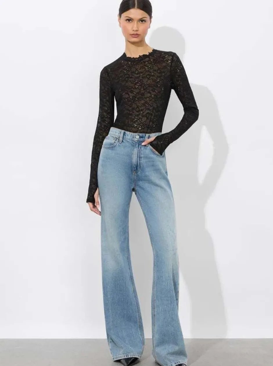 Online - Taeyn Lace Bodysuit - Black Bodysuits