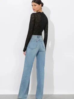 Online - Taeyn Lace Bodysuit - Black Bodysuits