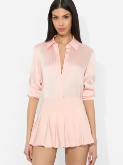 Best - Willa Silk Blouse - Pink Bloom Blouses