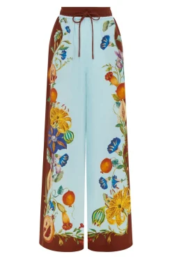Discount - Dahlia Floral Linen Pant Pants