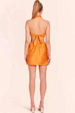 Outlet - Kaye Mini Dress - Light Orange Dresses | Mini Dresses