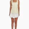 Hot - Lilibet Dress - White/Cornsilk Mini Dresses | Dresses