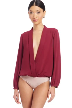 Outlet - Long Sleeve Hera Bodysuit In Multiple Colors Bodysuits