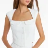 Fashion - Reeves Top - Ivory Crop Tops