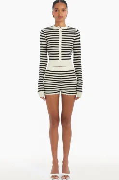 New - Seine Shorts - Black/Cream Shorts