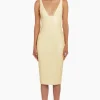Outlet - Sorvette Dress - Cornsilk Midi | Midi Dresses