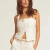 Best - Tisha Top - White Crop Tops