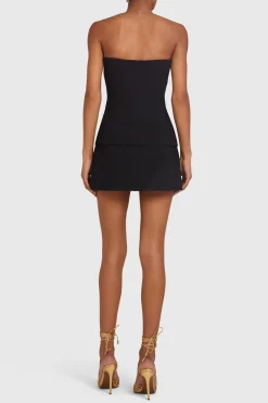 Outlet - Yadira Skort Romper - Black Rompers
