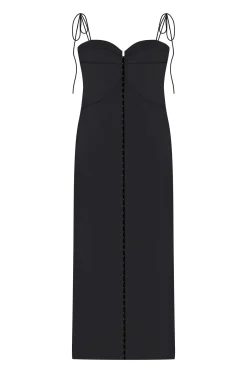 Hot - Evelin Dress - Black Dresses | Midi