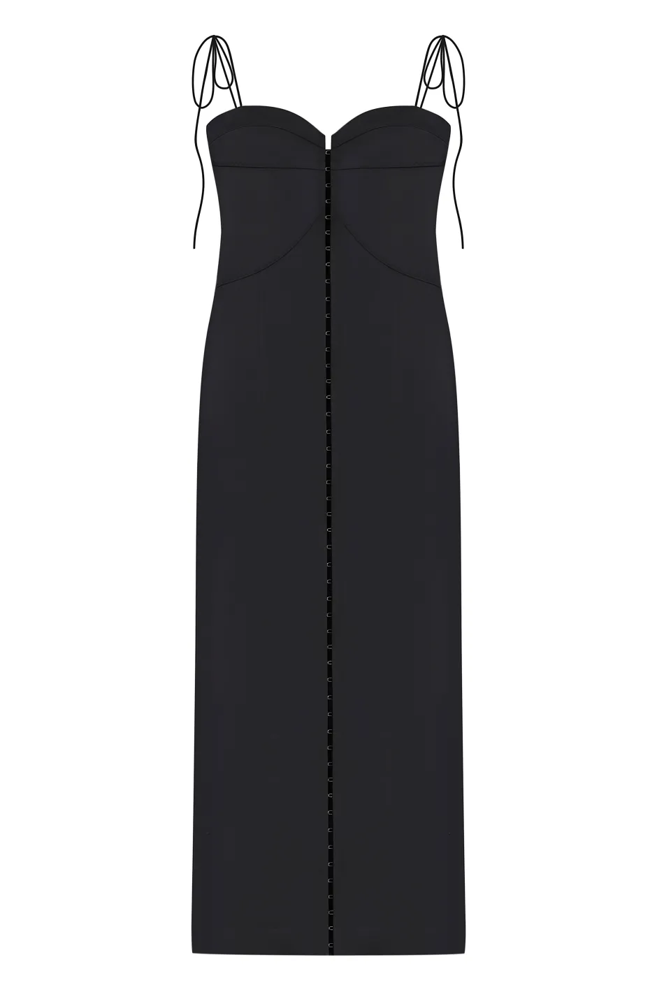 Hot - Evelin Dress - Black Dresses | Midi