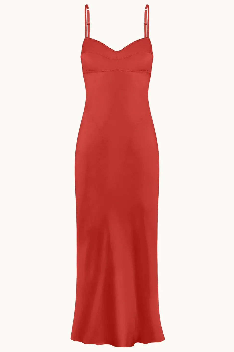 Online - Waterlily Lux Dress - Red Dresses | Midi