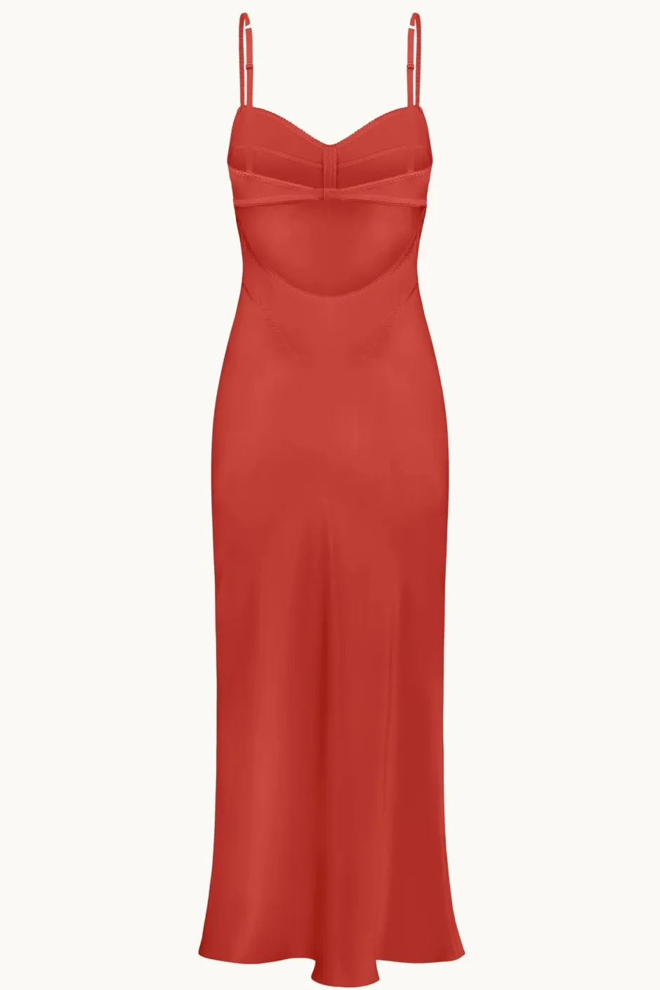 Online - Waterlily Lux Dress - Red Dresses | Midi