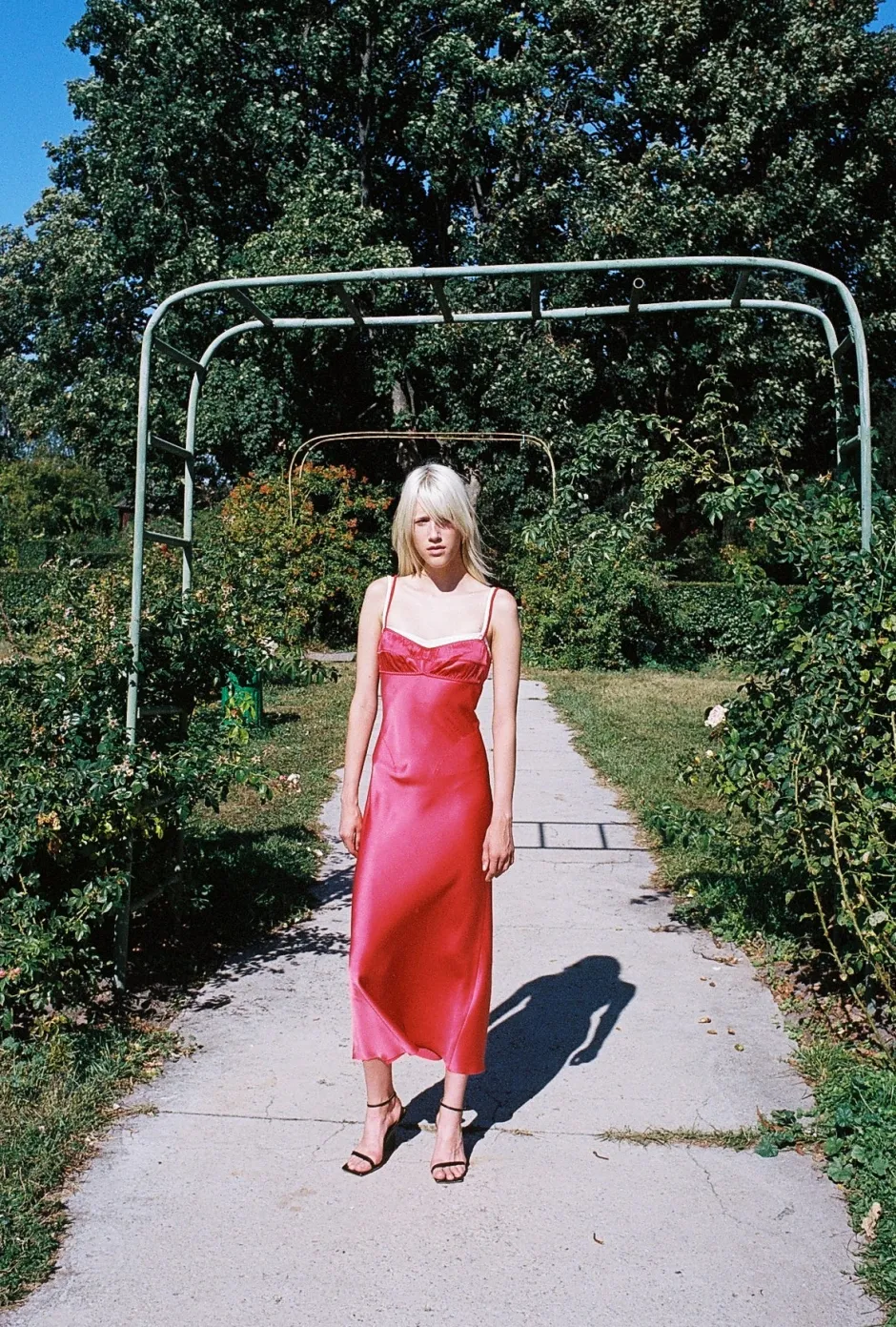 Online - Waterlily Lux Dress - Red Dresses | Midi