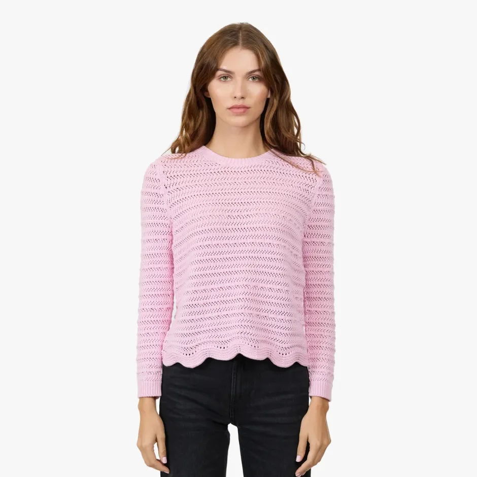 Online - Crew w/ Scallop Edge - Multiple Colors Sweaters & Knits