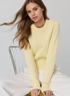 Outlet - Cropped Crew w/ Zig Zag Bottom - Chickadee Sweaters & Knits