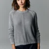 Outlet - Open Stitch Crew - Platinum Sweaters & Knits
