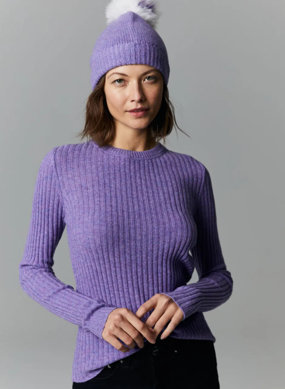 Best - Rib Crew - Hyacinth Sweaters & Knits