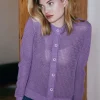 Hot - Solid Mesh Cardigan Shaker - Multiple Colors Sweaters & Knits