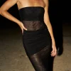 Online - Aqualina Dress - Black Long Dresses | Dresses