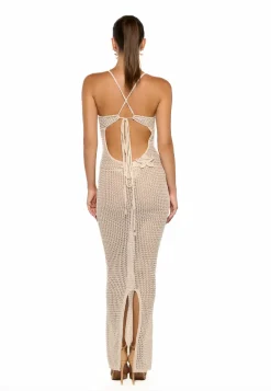 New - Hilsa Maxi Dress - Knitted Sand Coverups