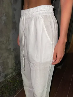 Outlet - Linen Pants - White Pants