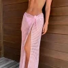 New - Midi Net Sarong - Baby Pink Coverups | Long Skirts