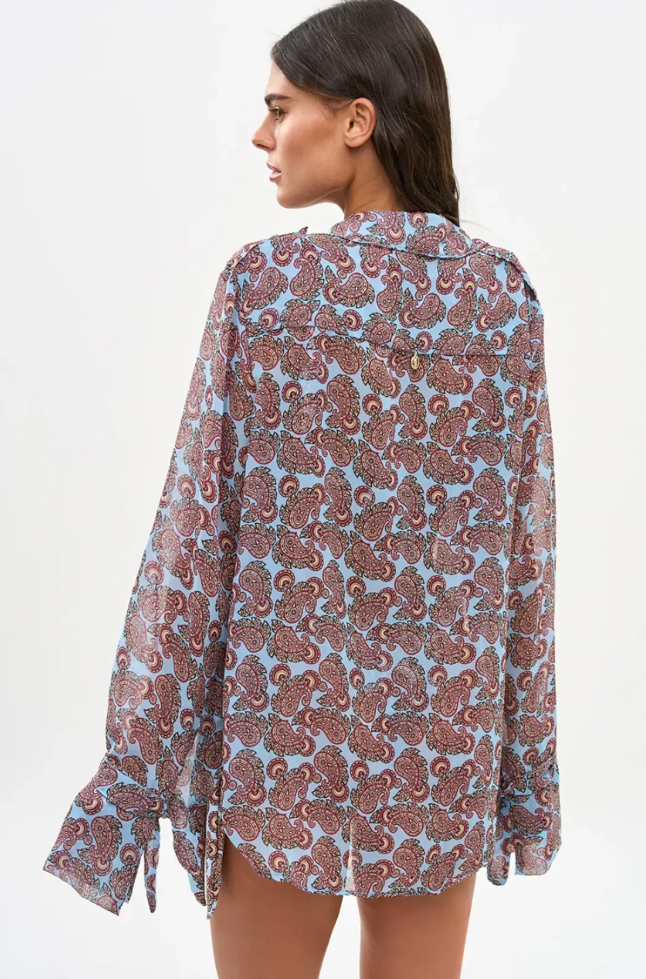 Sale - Tommy Bandana Shirt - Popsicle Paisley Coverups