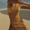 Hot - Galo Top - Glossy Gold Bikini