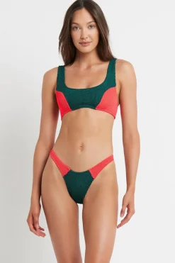Discount - Scene Brief - Jewel Green Multi Bikini