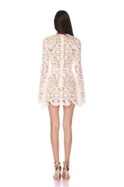 Fashion - Marley Crochet Mini Dress - White Mini Dresses | Dresses