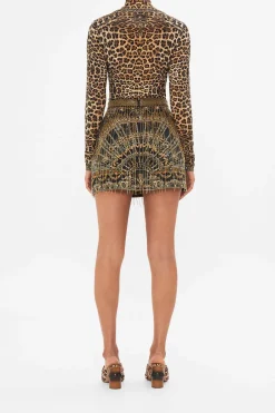 Hot - Crystal Fringe Mini Skirt - Masked At Moonlight Mini Skirts