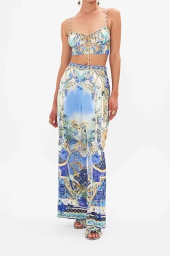 Discount - Gathered Bralette - Views of Vesuvius Crop Tops