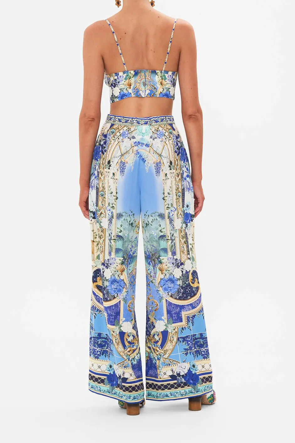 Discount - Gathered Bralette - Views of Vesuvius Crop Tops