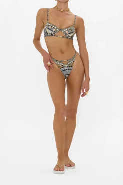 Outlet - Pant With Cut Out And Trim - Temples Of Dendara Bikini
