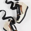 Discount - Coralia Canvas Wedge- Beige Shoes