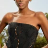 Online - Bustier Sting - Black Samoa Crop Tops