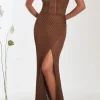 Clearance - Fae Long Dress - Brown Long Dresses | Dresses
