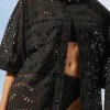 New - Isma Blouse - Black Samoa Coverups | Blouses