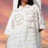 Discount - Isma Blouse - White Samoa Coverups | Blouses